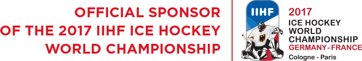 Official sponsor of the 2017 IIHF Ice Hockey world championship